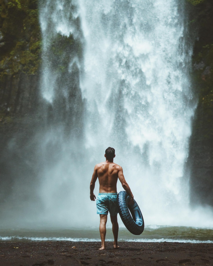 Bali waterfall purification